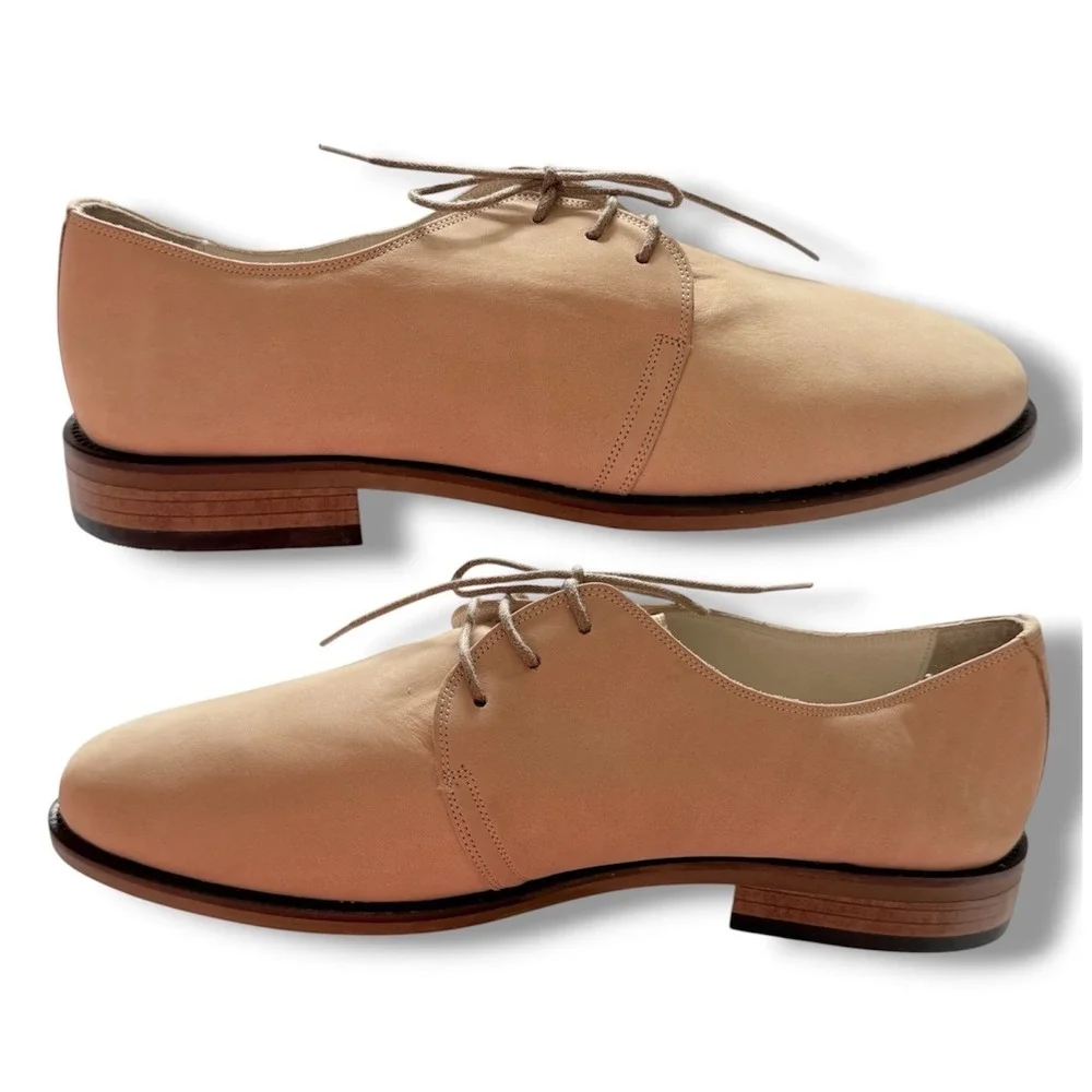 Aintap Barefoot Tan Leather Minimalist Dress Shoes Sz M7.5 W8.5 Handmade Turkey